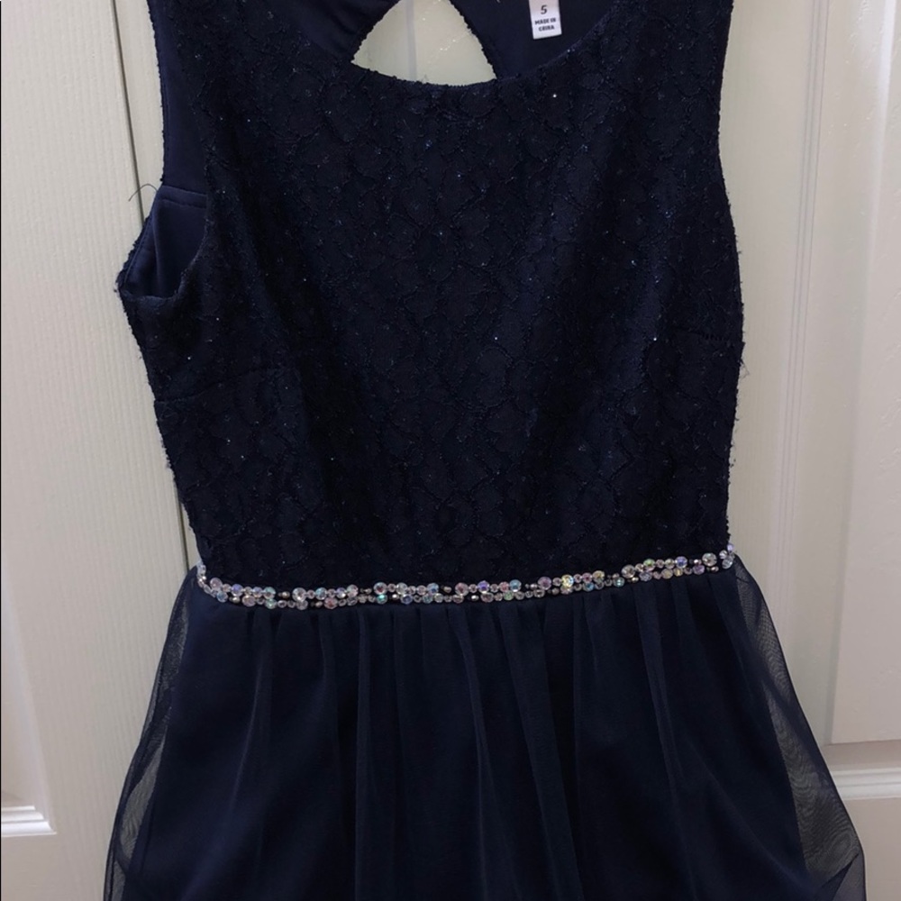 Speechless navy mini dress